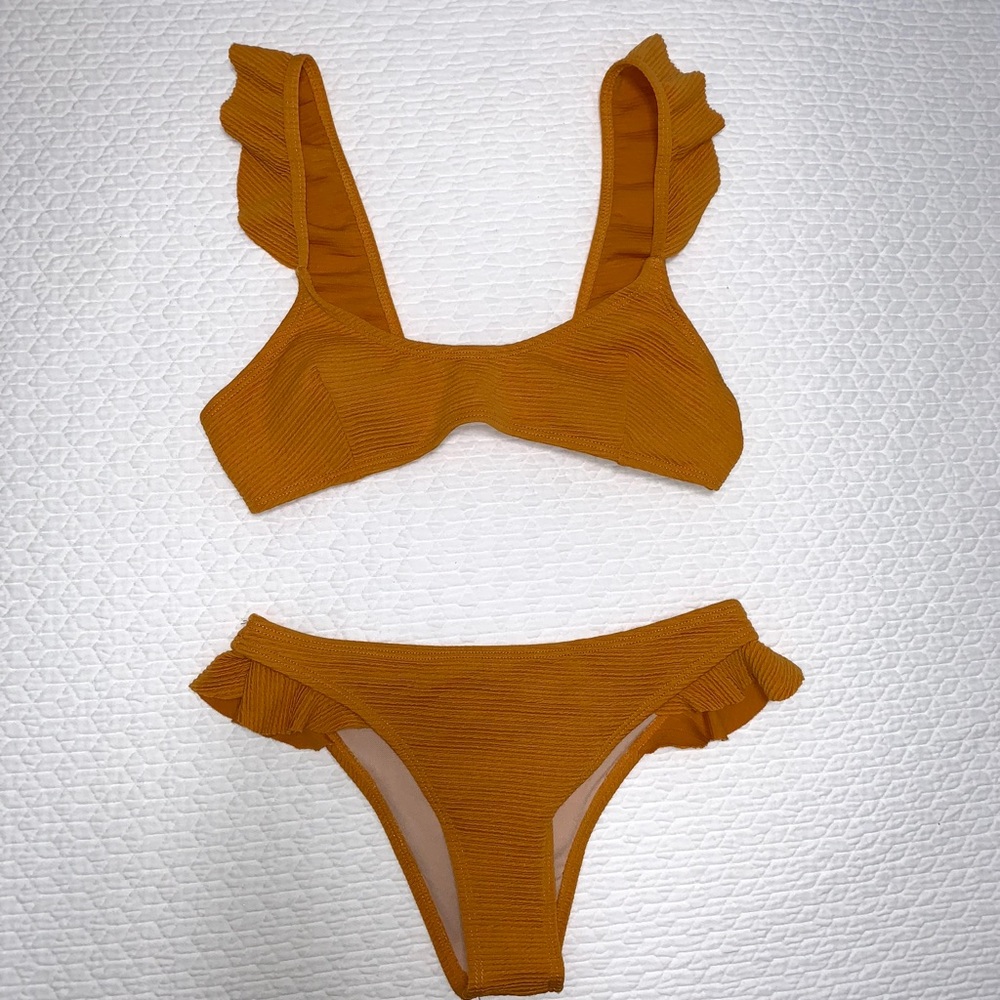 Zaful - Mustard Bikini Set
